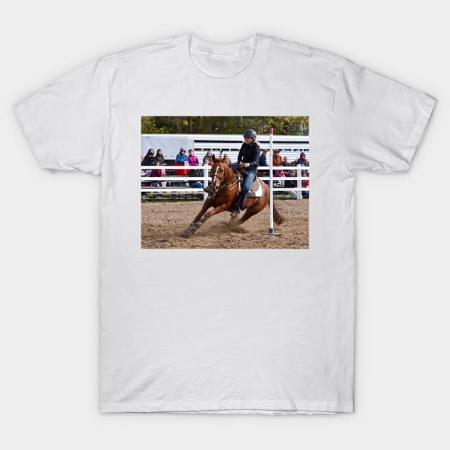 Barrel racing T-Shirt by theartsyeq